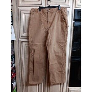 CARHARTT B11 BRN Original Dungaree Fit Duck Canvas WORK PANTS Jeans ~ 42 x 34